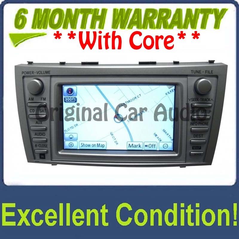 2010 2011 10 11 TOYOTA Camry OEM JBL Navigation GPS System Radio Stereo 4 Disc Changer CD Player E7024
