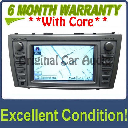 2010 2011 10 11 TOYOTA Camry OEM JBL Navigation GPS System Radio Stereo 4 Disc Changer CD Player E7024