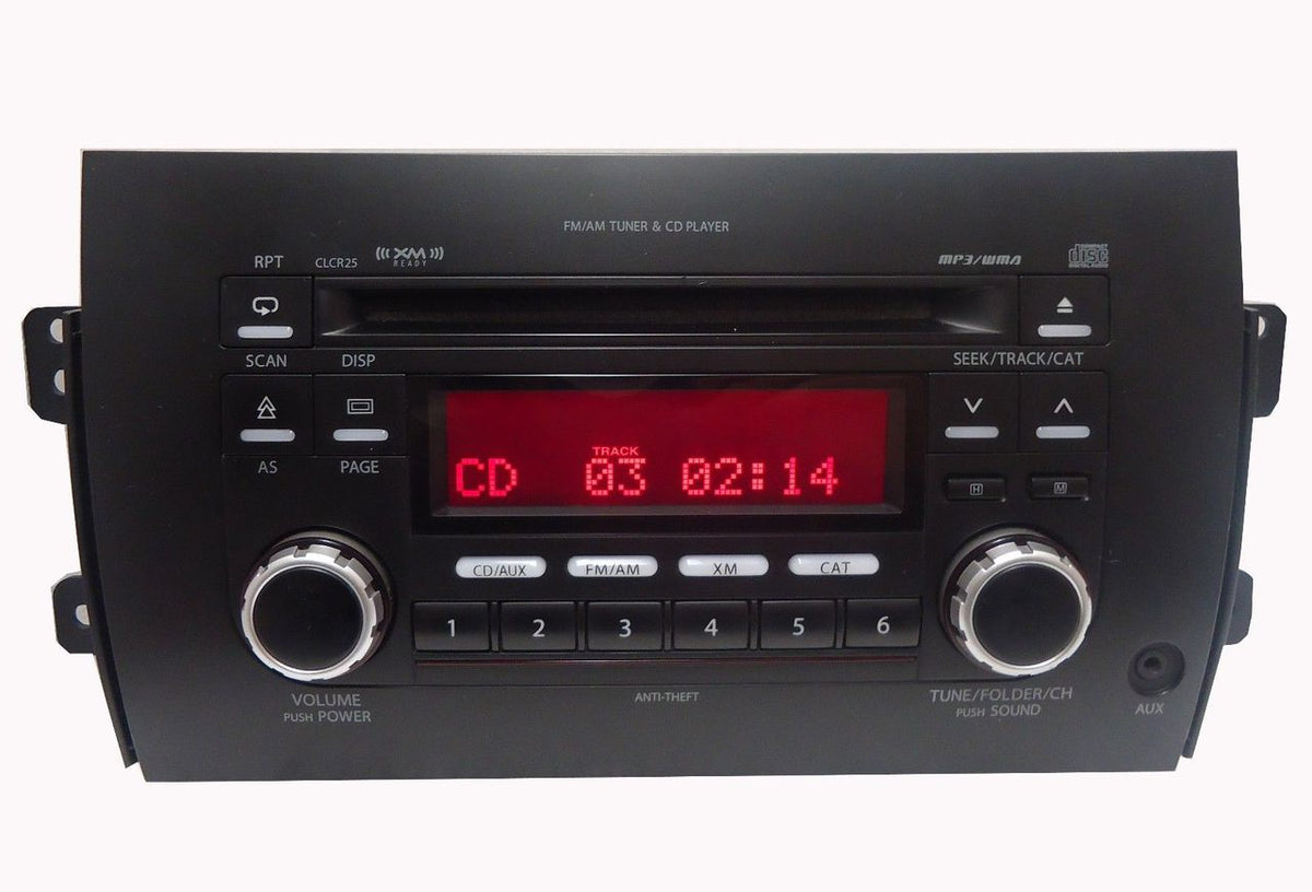 2007 - 2013 Suzuki SX4 OEM Factory Stereo AM FM XM Radio MP3 CD Player AUX CLCR25