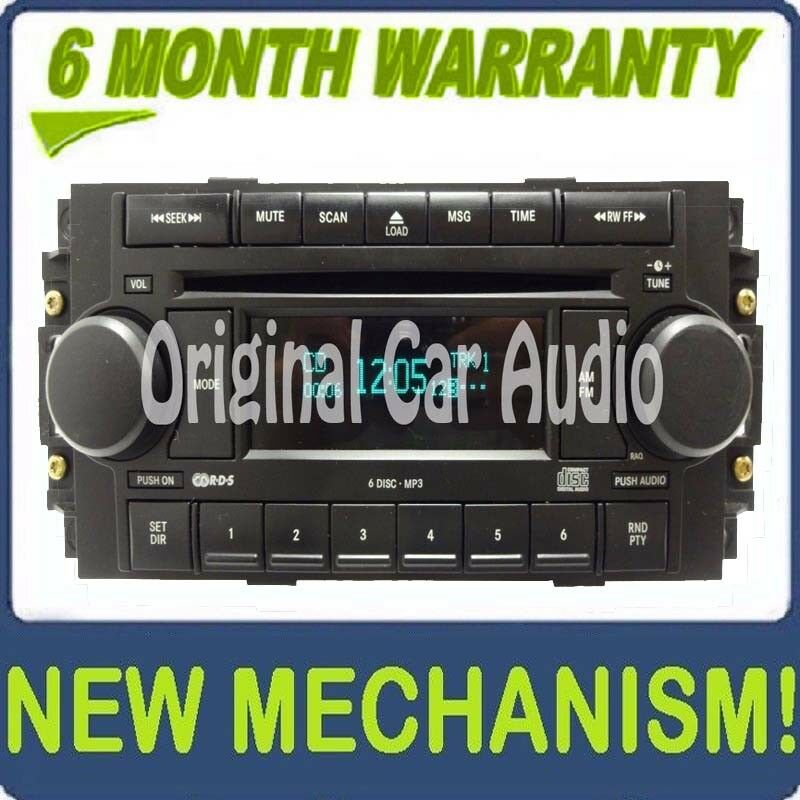 2004 - 2008 Chrysler Jeep Dodge OEM AM FM Radio MP3 6 Disc Changer CD Player Receiver RAQ