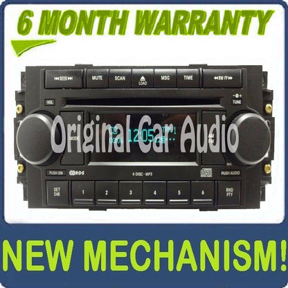 2004 - 2008 Chrysler Jeep Dodge OEM AM FM Radio MP3 6 Disc Changer CD Player Receiver RAQ