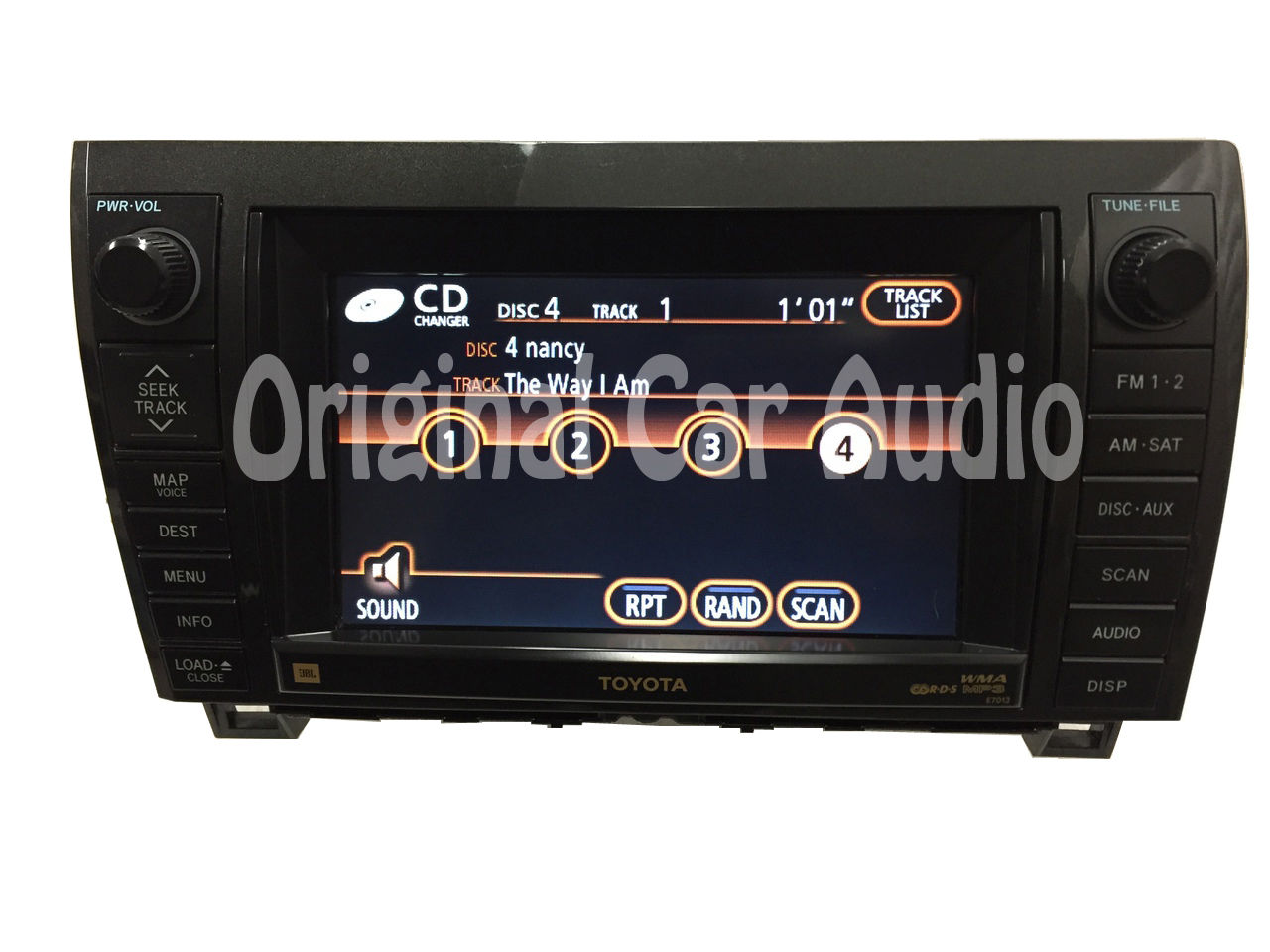 E7013 TOYOTA Tundra Sequoia JBL Navigation GPS CD player