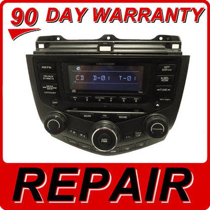 REPAIR YOUR RADIO Honda Accord 6 Disc Changer 03 04 05 06 07 7BK0 7BC0 7FY0 7BC1