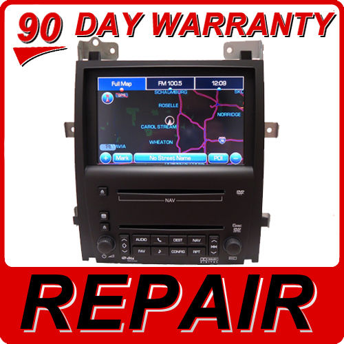 REPAIR SERVICE CADILLAC STS GPS NAVIGATION CD RADIO SUPERNAV GPS 6 DISC DVD FIX