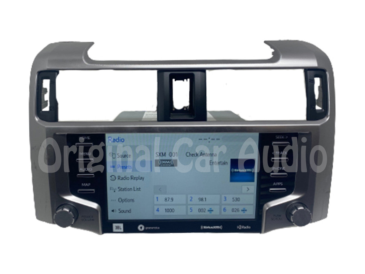 2020 - 2022 TOYOTA 4RUNNER OEM JBL GRACENOTE AM FM HD SXM RADIO DISPLAY RECEIVER