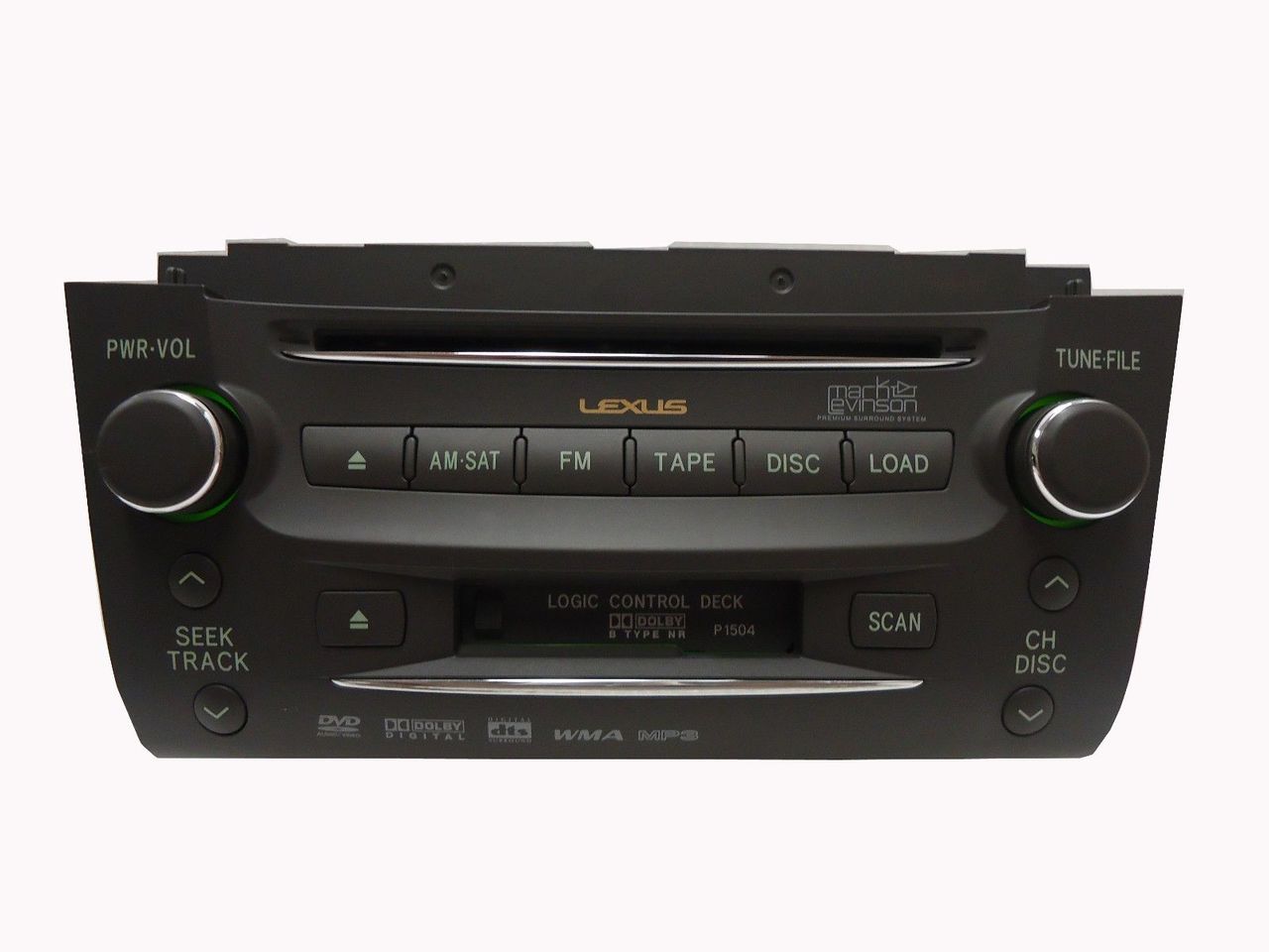 2007 LEXUS OEM Mark Levinson Stereo SAT Radio Tape Cassette CD Player P1504