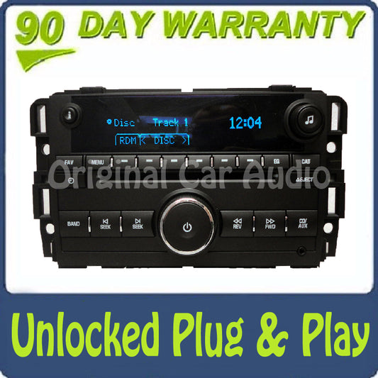 UNLOCKED 2010 2011 2012 Chevy Tahoe GMC Sierra Yukon Radio CD Player