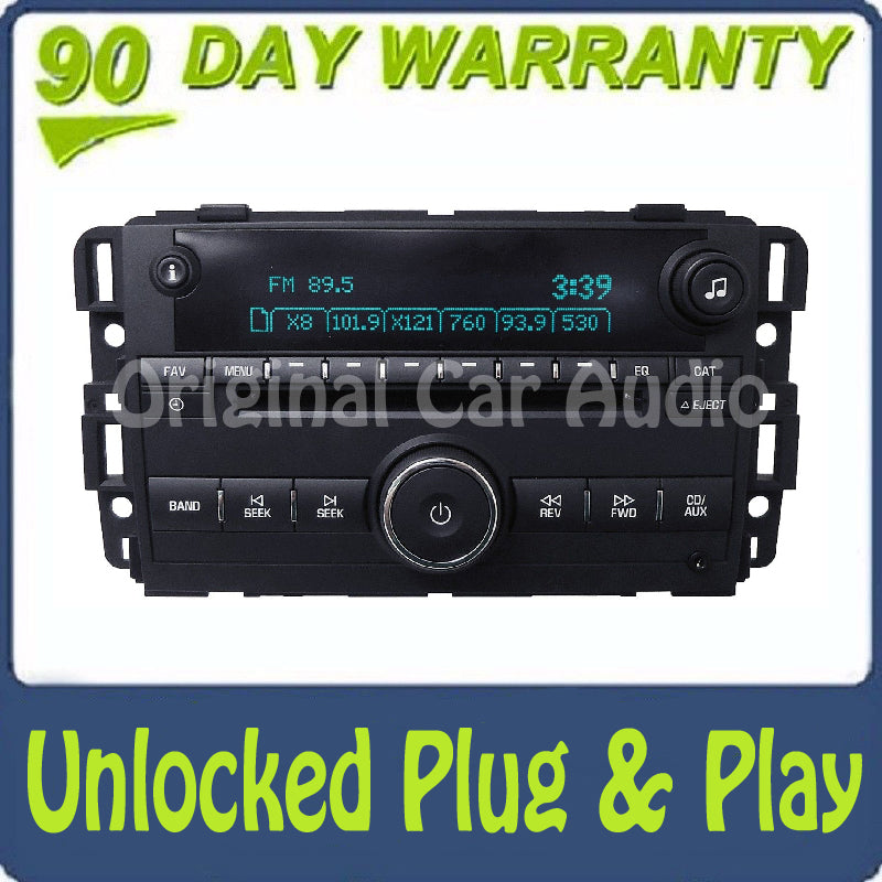 Unlocked Chevrolet Radio CD Player AUX Stereo AM FM OEM