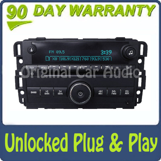 Unlocked Chevrolet Radio CD Player AUX Stereo AM FM OEM
