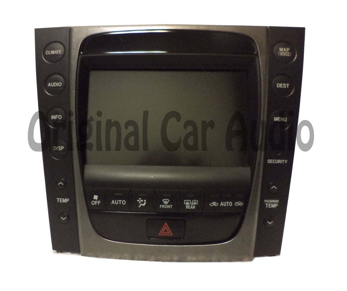 06 Lexus GS300 GS430 Lexus (OEM) Navigation Display Screen With Climate Controls 86111-30390 2006