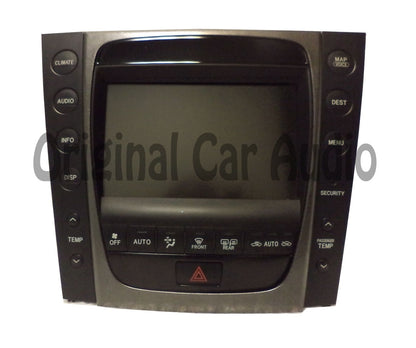 06 Lexus GS300 GS430 Lexus (OEM) Navigation Display Screen With Climate Controls 86111-30390 2006