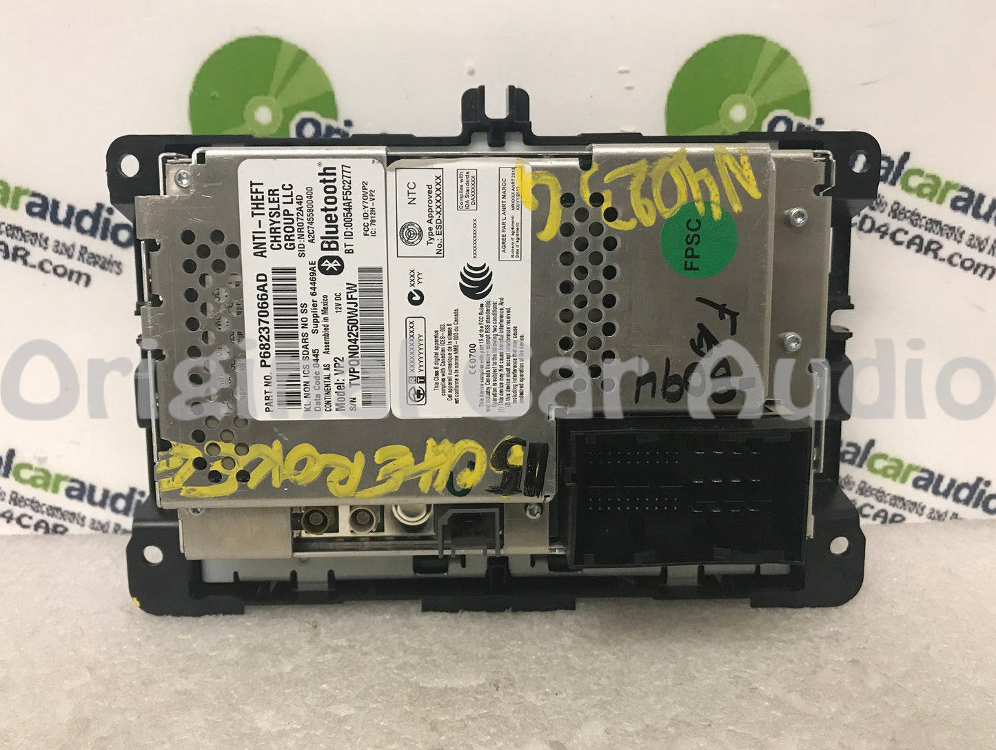 2015 - 2016 Jeep Cherokee OEM Uconnect Multimedia Bluetooth Radio VP2 RA2 Short Block