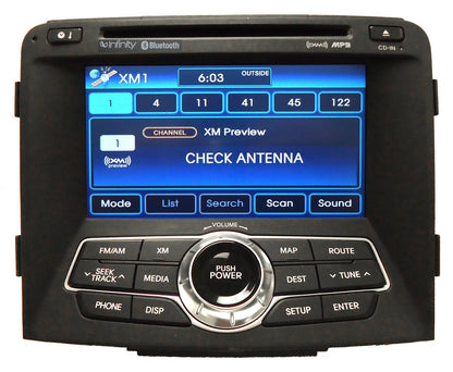 NEW 2011 2012 HYUNDAI Sonata OEM Navigation GPS 7 Speaker INFINITY Premium Sound SAT Radio