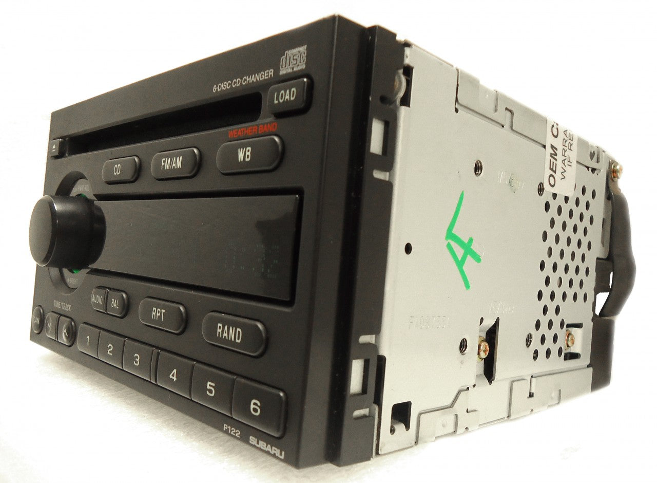 Subaru Radio 6 Disc CD Changer P122 Weather Band Receiver