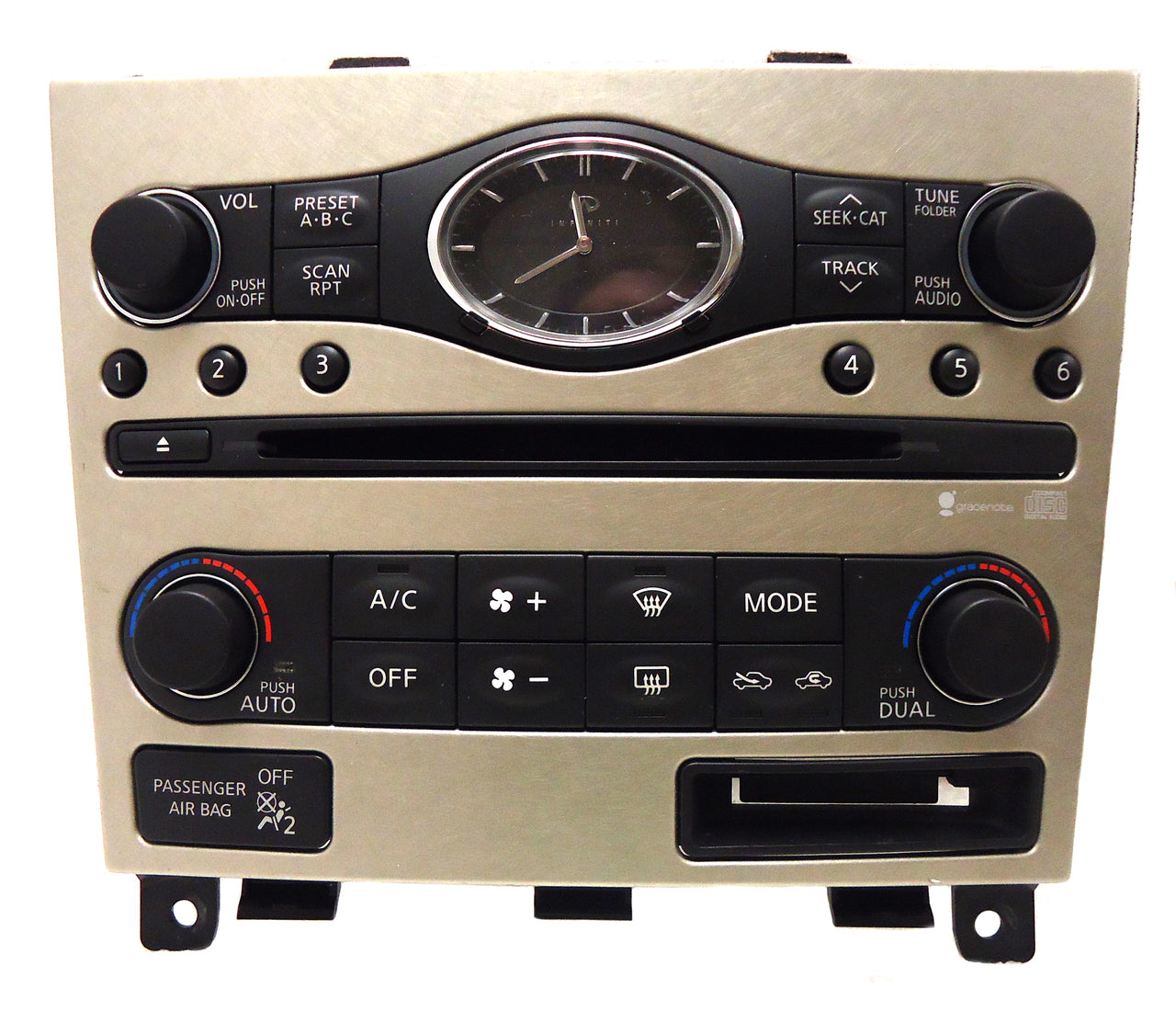 25391-JK610 INFINITI G35 G37 EX35 Silver Faceplate Replacement