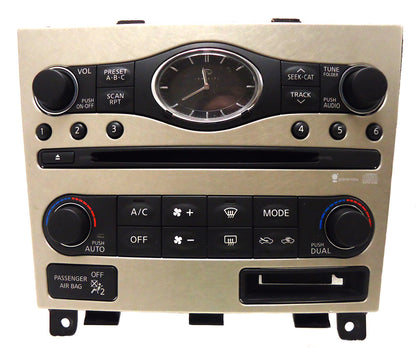 25391-JK610 INFINITI G35 G37 EX35 Silver Faceplate Replacement