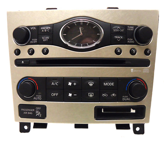 25391-JK610 INFINITI G35 G37 EX35 Silver Faceplate Replacement