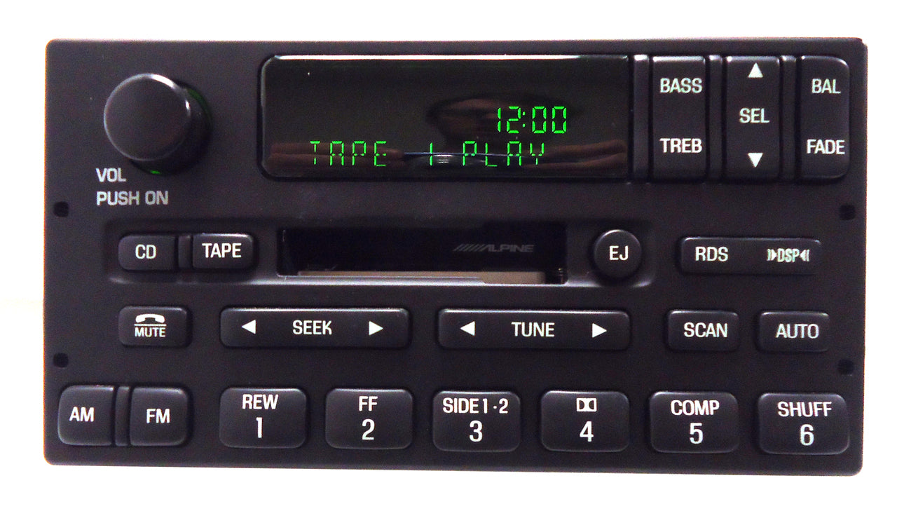 1998 - 2002 Lincoln Navigator Town Car Alpine AM FM Radio Tape Player Receiver