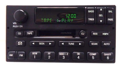 1998 - 2002 Lincoln Navigator Town Car Alpine AM FM Radio Tape Player Receiver