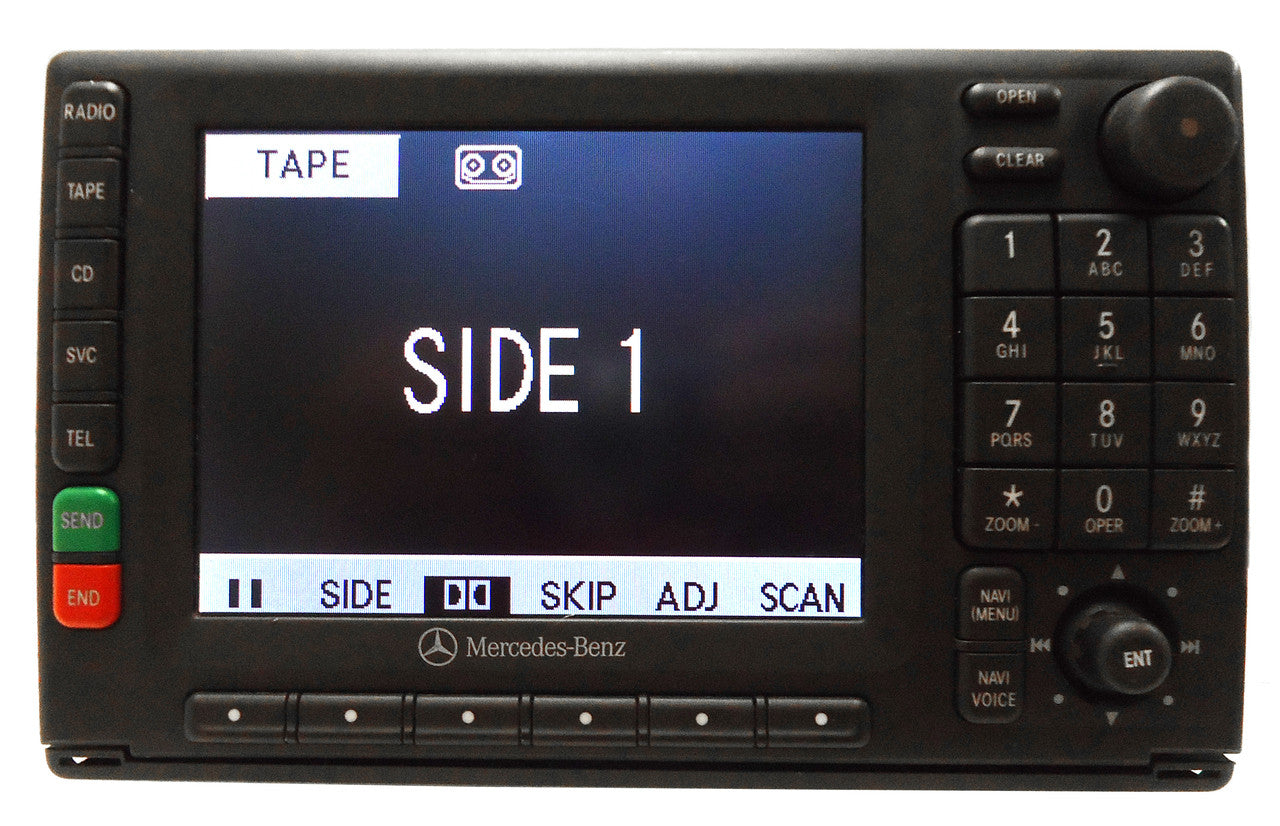 2000 - 2005 MERCEDES-BENZ OEM Navigation-READY 10-PIN Radio Tape Cassette Player LCD Display Screen Monitor
