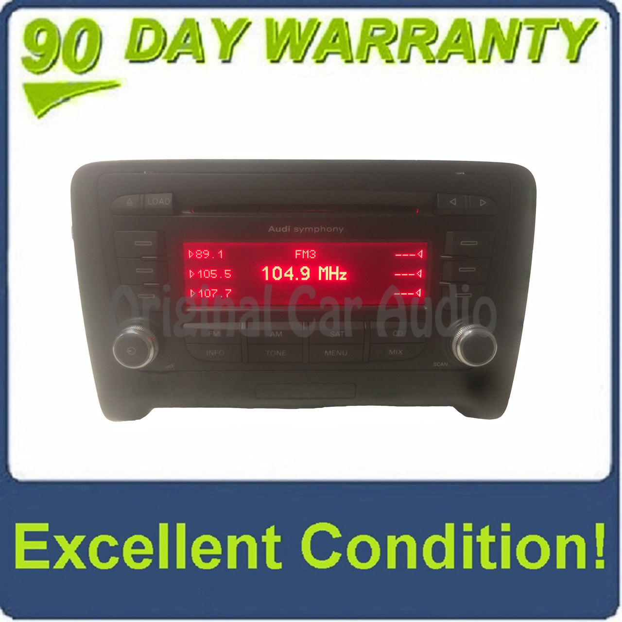 2008 - 2014 Audi TT OEM Single CD BOSE Symphony AM FM SAT Radio Receiver