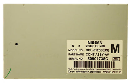 2006 2007 NISSAN Murano Pathfinder Armada Titan INFINITI QX56 A/V Audio Visual Display Control Unit Module
