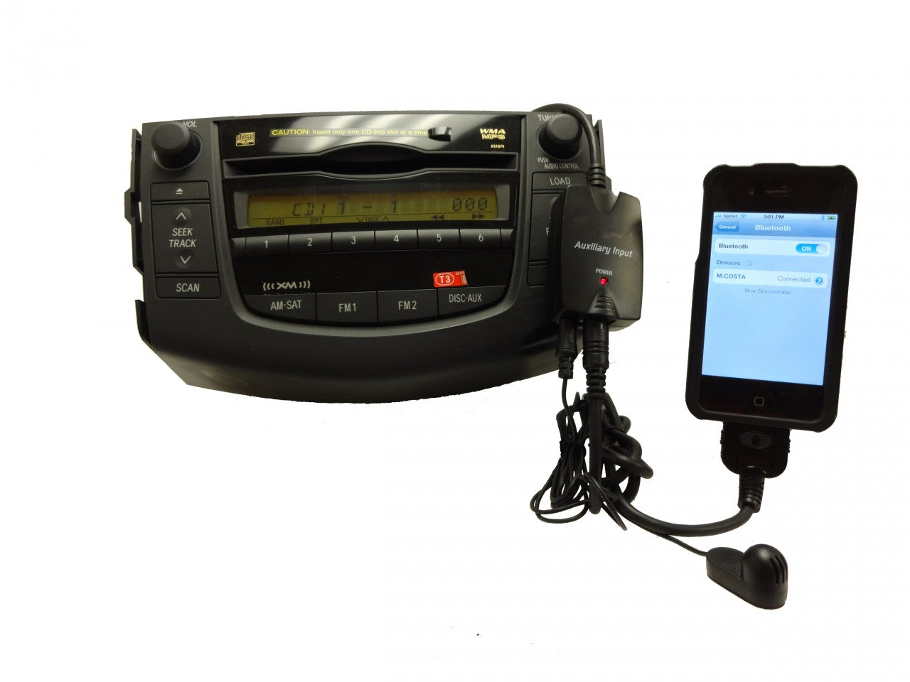 NEW Toyota iPod Bluetooth Auxiliary adapter harness