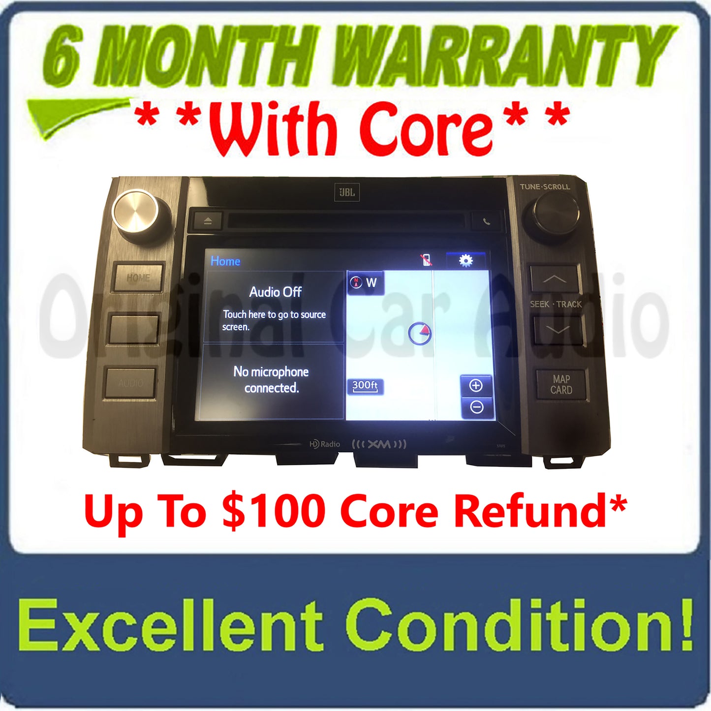2014 - 2019 TOYOTA TUNDRA JBL OEM Radio CD Player GPS NAVIGATION XM BLUETOOTH Touch Screen