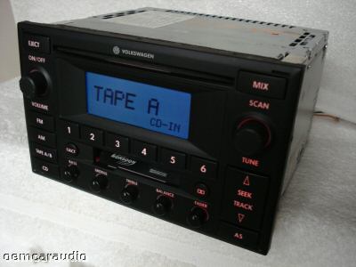 2002 - 2005 VOLKSWAGEN VW MONSOON CD PLAYER CASSETTE TAPE RADIO JETTA PASSAT GOLF PREMUIM 6 1JM 035 157 K, 1JM 035 157 P, 1JM 035 157 PX, 3B7 035 180 G