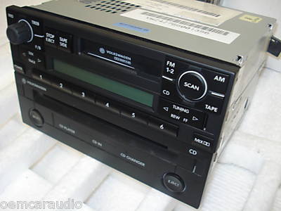 1998 - 2002 VW VOLKSWAGEN Passat Jetta Golf GTI Eurovan Cabrio AM FM Radio Stereo Car Audio CD Player