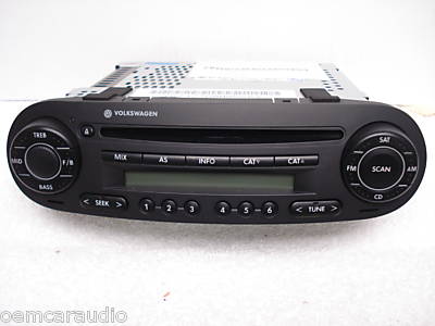 VW VOLKSWAGEN Beetle Bug AM FM Radio Stereo CD Player 1C0035196N 1998 1999 2000 2001 2002 2003 2004 2005 2006 2007 2008 2009 2010 OEM