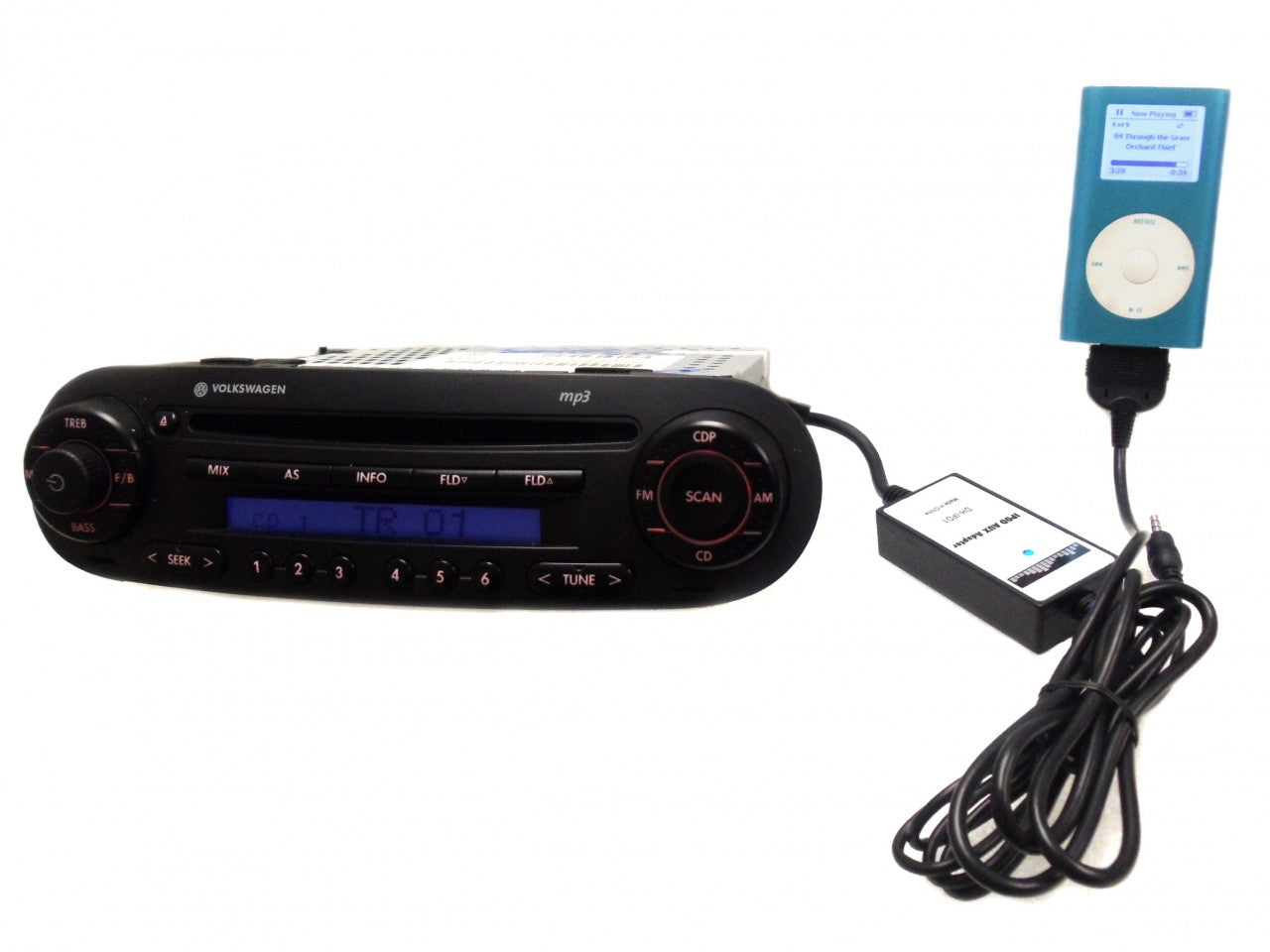 New Volkswagen Auxiliary Ipod Adapter Golf Jetta Passat Beetle Rabbit 1984-2007