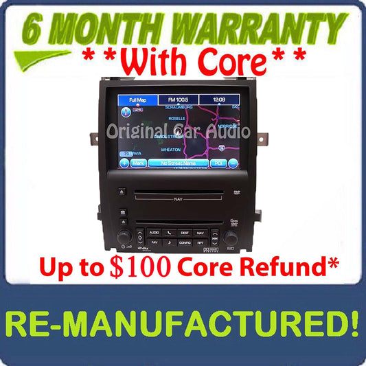 REMANUFACTURED Unlocked 2007 2008 2009 2010 GMC Cadillac Escalade OEM Navigation Stereo Radio 6 Disc Changer