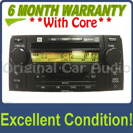 2003 - 2009 Toyota 4Runner JBL OEM Radio Tape Player 6 Disc CD Changer 56827