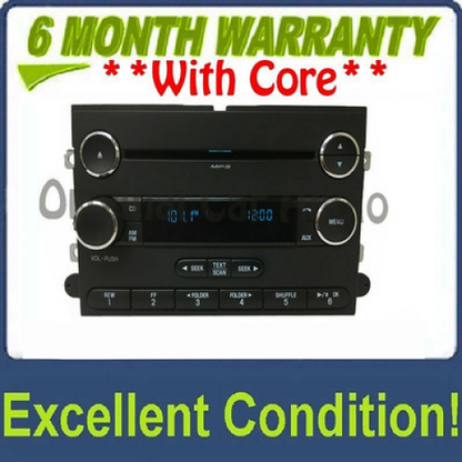 2011 - 2015 Ford F250/350 Super Duty OEM 12 Volt Single CD MP3 AM FM Radio