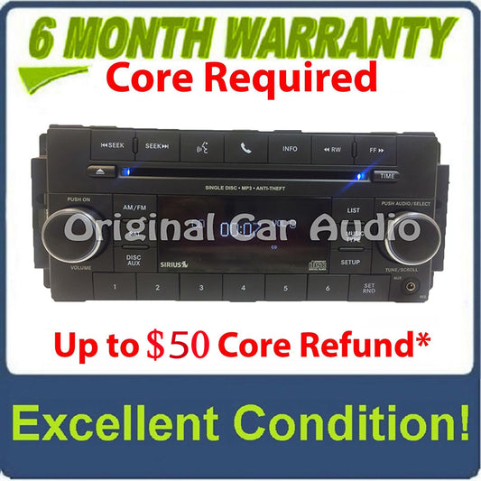 2007 - 2020 Chrysler Jeep Dodge OEM AM FM Radio CD Player Receiver RES
